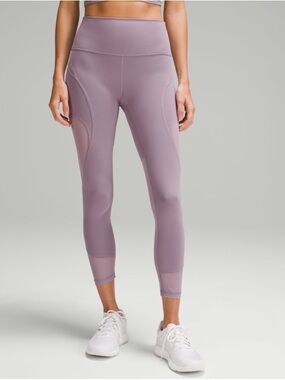Lululemon Wunder Train Mesh Panel High-Rise Tight 25"